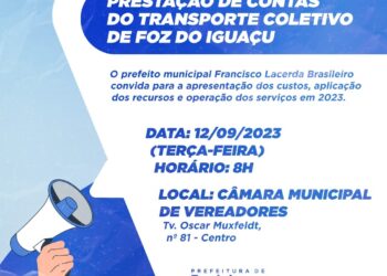 Nesta terça-feira (12), prefeitura e Foztrans fazem prestação de contas do transporte coletivo