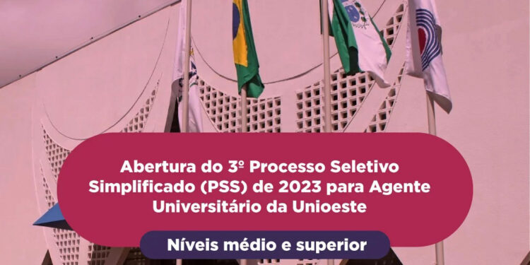 Unioeste abre seleção para 52 vagas de reserva de níveis superior e médio