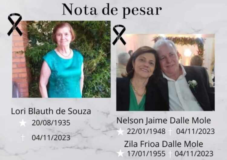 Três pessoas morrem em acidente na BR 277 entre Medianeira e Matelândia