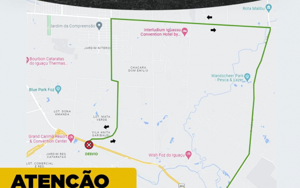 Duplicação da Rodovia das Cataratas terá novo bloqueio a partir dessa segunda-feira, 06