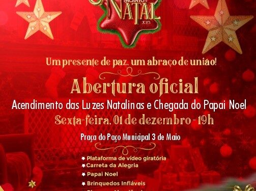 Abertura da programação de Natal em Santa Terezinha de Itaipu é transferida por causa da chuva
