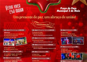 Santa Terezinha de Itaipu divulga programação de Natal na cidade