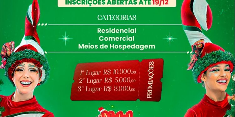 Concurso de Decoração do Natal Águas e Luzes tem inscrições prorrogadas até amanhã (19)