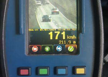 Carro é flagrado a 171 Km/h em rodovia na região oeste