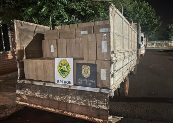 Caminhão com carga de cigarros é apreendido em Itaipulândia