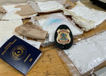 Paraguaio é preso no aeroporto tentando embarcar com cocaína presa ao corpo