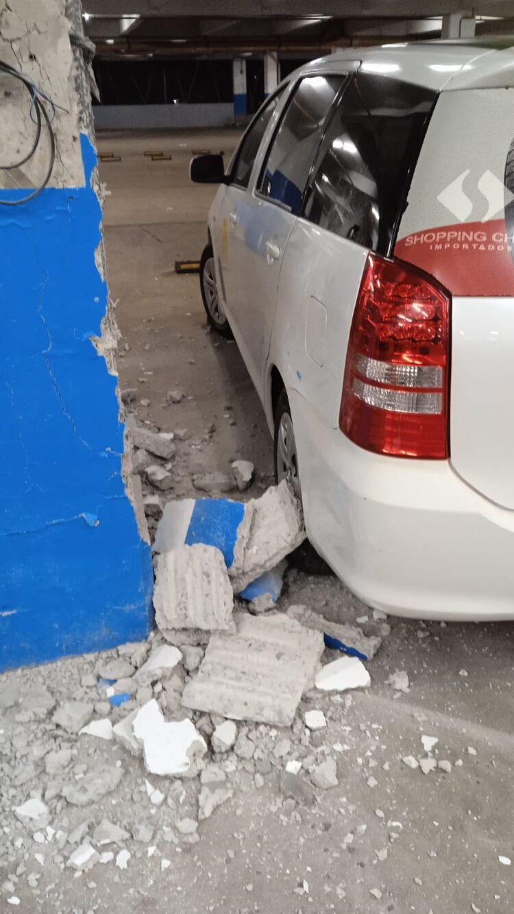 Após problemas em viga do estacionamento, shopping de Ciudad del Este é interditado pela prefeitura