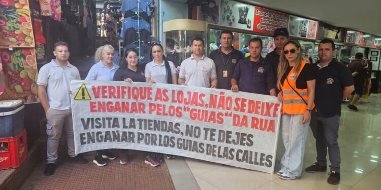 Prefeitura faz mobilização contra falsos guias que atuam em shoppings e lojas de Ciudad del Este