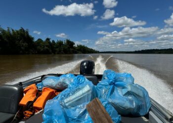 No Dia Mundial da Água, Parque Nacional faz limpeza no Rio Iguaçu