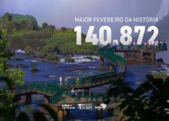 Parque Nacional do Iguaçu registra recorde histórico de visitantes no mês de fevereiro