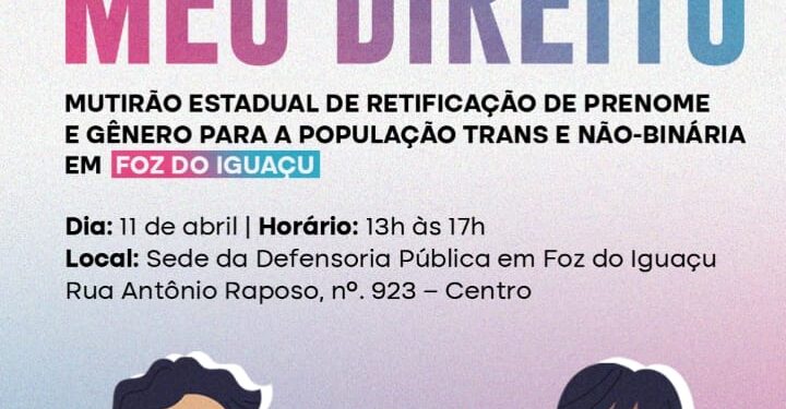 Defensoria Pública promove mutirão “Meu Nome, Meu Direito”