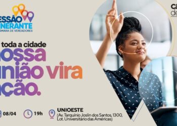 Nesta segunda-feira (08), a sessão itinerante da Câmara de Foz será na  Unioeste