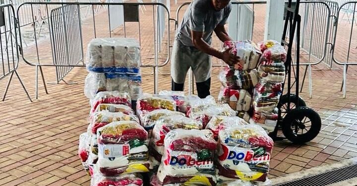 Parque Nacional do Iguaçu arrecada 2 toneladas de alimentos para o RS, durante ação com visitantes