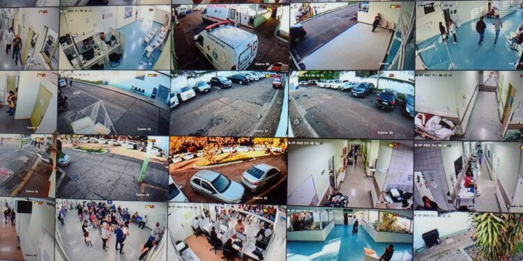 Sistema de monitoramento por câmeras já está em funcionamento no Hospital Municipal em Foz