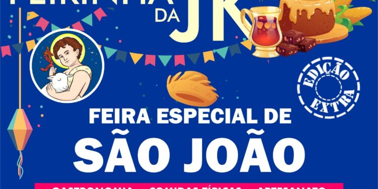 Feirinha da JK terá edição especial no próximo domingo, em homenagem ao Dia de São João
