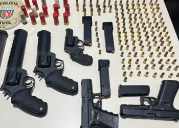 Polícia apreende arsenal de amas de fogo em Santa Terezinha de Itaipu