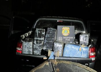 Após travessia no Rio Paraná, condutor é preso com 300 KG de maconha na embarcação