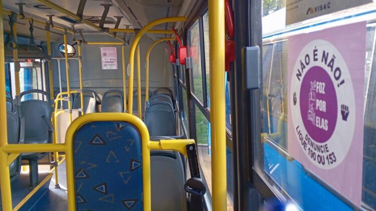 VISAC recebe o selo de Empresa Segura para as Mulheres e adesiva ônibus com o selo “NÃO é NÃO”