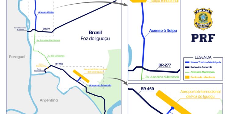 Após acordo entre PRF e prefeitura, fiscalização nos acessos à Itaipu e  Aeroporto será municipalizado