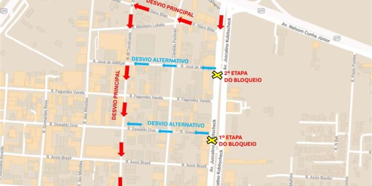 Atenção motoristas: trecho da Avenida JK será interditado para obras de drenagem