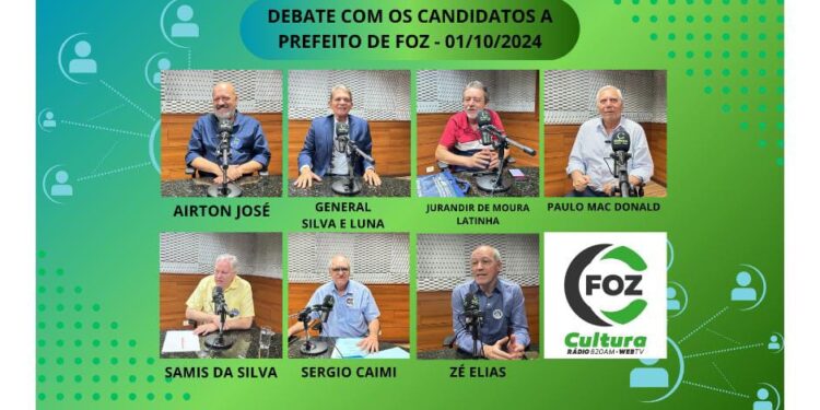 Eleições 2024: Rádio Cultura na contagem regressiva para o debate com os candidatos a prefeito de Foz