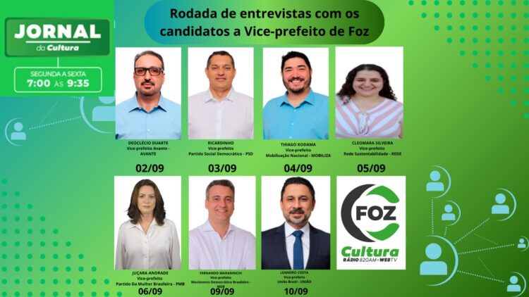 Na série de entrevistas com os candidatos a vice na Rádio Cultura, Ricardo Nascimento foi o convidado dessa terça-feira (03)