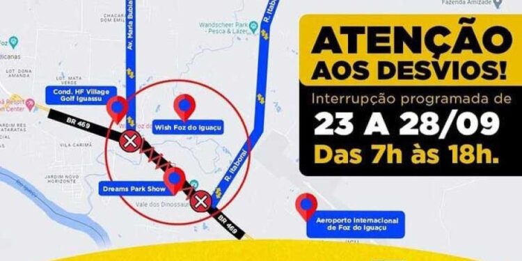 BR-469 terá nova interdição para instalação de vigas na Ponte do Rio Tamanduá e viaduto