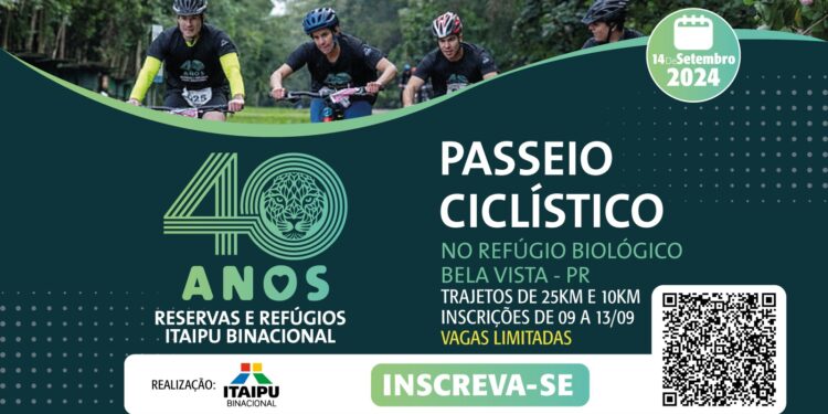 Passeio ciclístico inédito vai comemorar os 40 anos do Refúgio Biológico Bela Vista