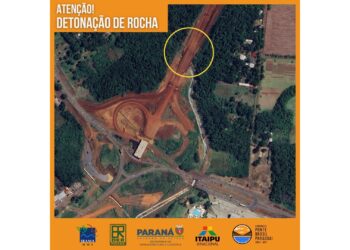 Obra da Perimetral Leste de Foz do Iguaçu terá detonações de rocha esta semana