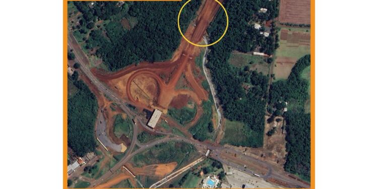 Obra da Perimetral Leste de Foz do Iguaçu terá detonações de rocha esta semana