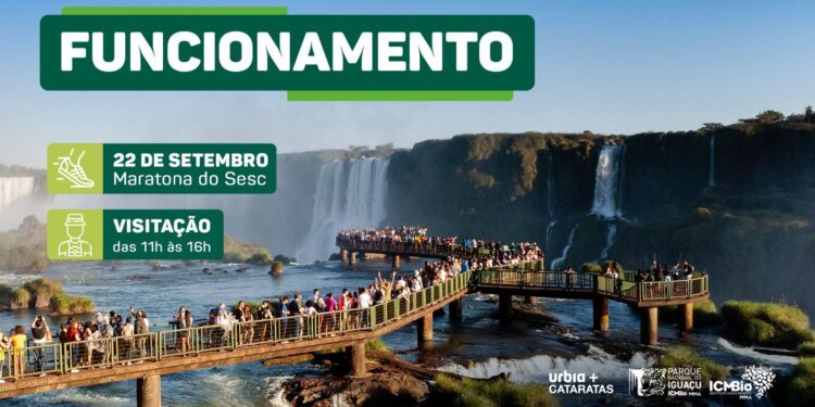 Anote: Parque Nacional do Iguaçu abrirá às 11 horas no dia 22 de setembro, domingo