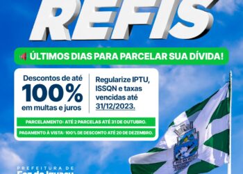 Refis 2024: desconto de 100% em multas e juros para dívidas parceladas em duas vezes vai até 31 de outubro