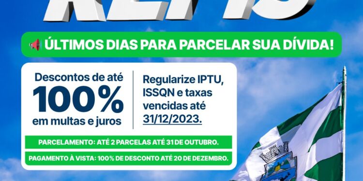 Refis 2024: desconto de 100% em multas e juros para dívidas parceladas em duas vezes vai até 31 de outubro