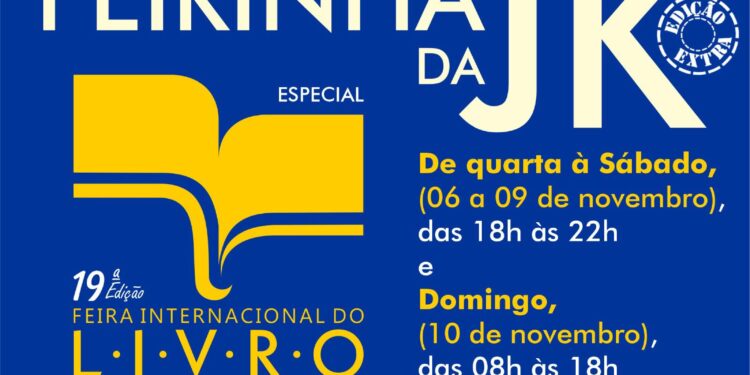 Feira do Livro terá Feirinha da JK e abertura da biblioteca no fim de semana