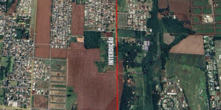 Trecho da Avenida Maria Bubiak será interditado para obras da perimetral nesse fim de semana