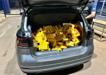 Veículo que seguia para Maringá com R$ 100 mil em contrabando é interceptado na BR-277