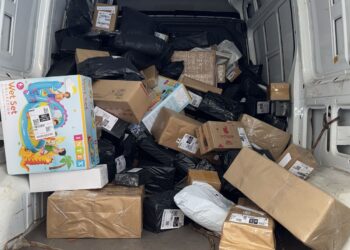 Fiscalização da Receita Federal resulta na apreensão de 683 volumes de mercadorias