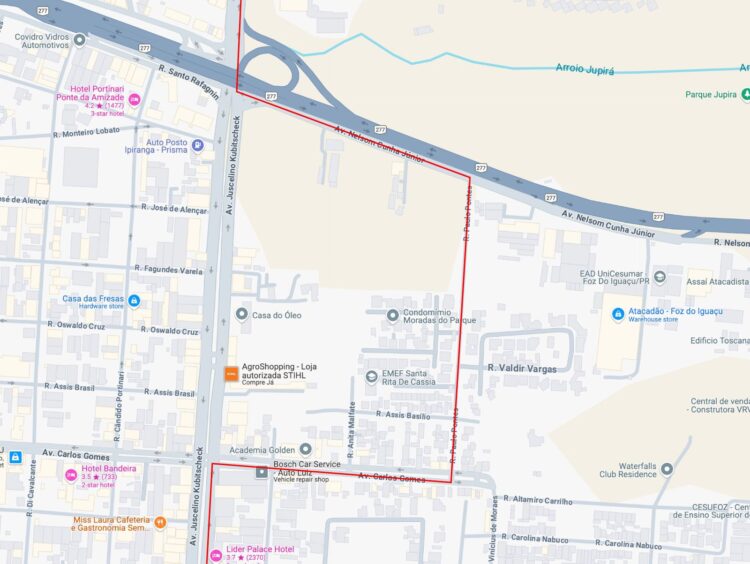 Obras alteram trânsito nas avenidas JK e Paraná, em Foz do Iguaçu; confira