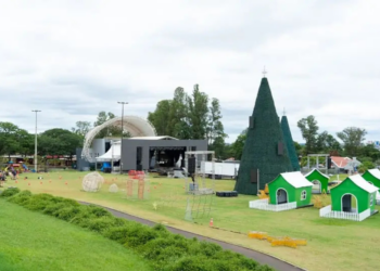 Com alerta de temporal, Itaipu cancela abertura do Natal no Gramadão