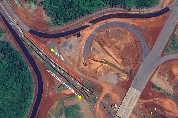 Entroncamento entre BR-469 e Perimetral Leste tem nova mudança de tráfego