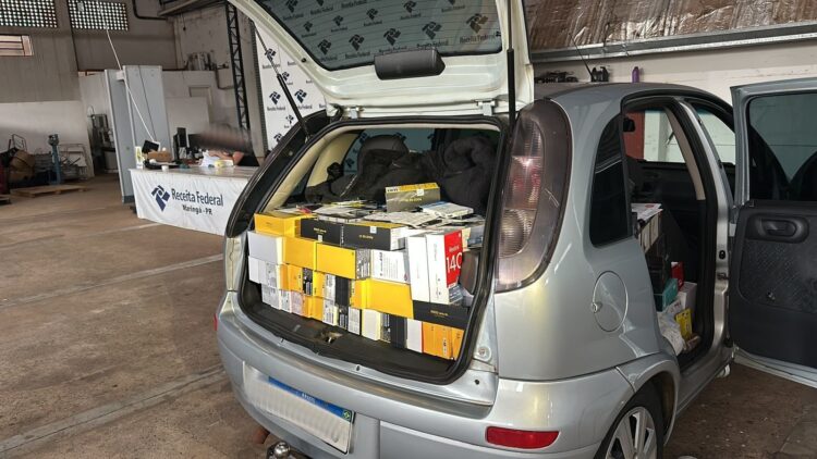 Na BR-277, Receita Federal apreende veículos com R$ 270 mil em mercadorias