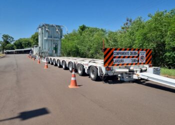 Transporte de equipamento de grande porte da Itaipu poderá afetar o trânsito de Foz do Iguaçu neste sábado (18)