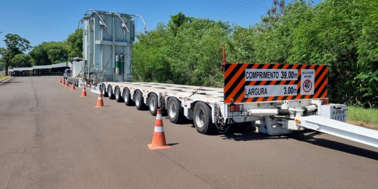 Transporte de equipamento de grande porte da Itaipu poderá afetar o trânsito de Foz do Iguaçu neste sábado (18)