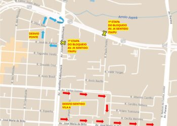 A partir de sábado (25), Avenida JK será interditada para conclusão do sistema de drenagem