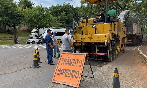 Novo trecho da Avenida Paraná é interditado para obras
