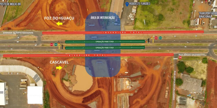 BR-277 terá operação pare-e-siga em Foz do Iguaçu a partir de sexta-feira (31)