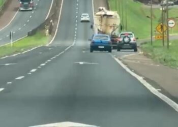 Flagrante: imagens mostram assalto a um motorista na BR-277, em Medianeira