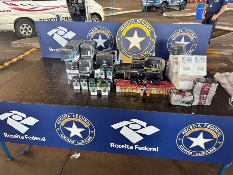 Homem é preso e Receita Federal apreende R$ 200 mil em mercadorias na Ponte