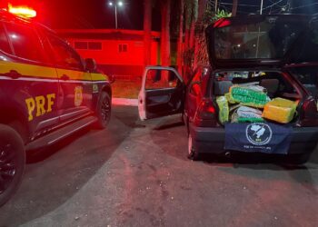 Após perseguição, PRF apreende 200 kg de maconha na BR-277