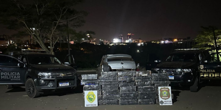 Polícia apreende quase 700 kg da maconha às margens do Rio Paraná